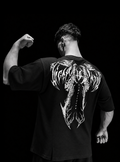 THE RETURN™ Void Mark Oversize T-shirt (Obsidyen)