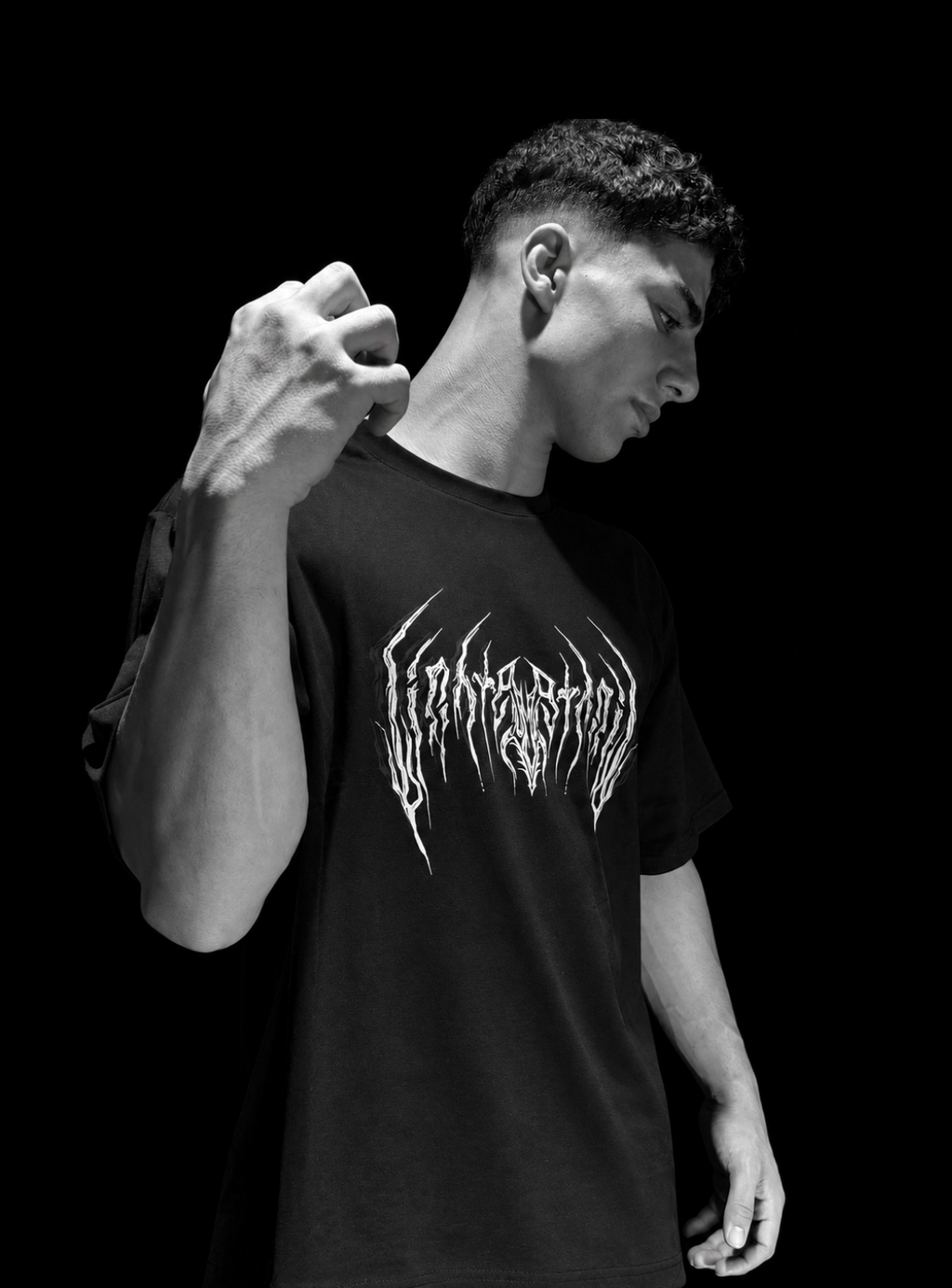 THE RETURN™ Void Mark Oversize T-shirt (Obsidyen)