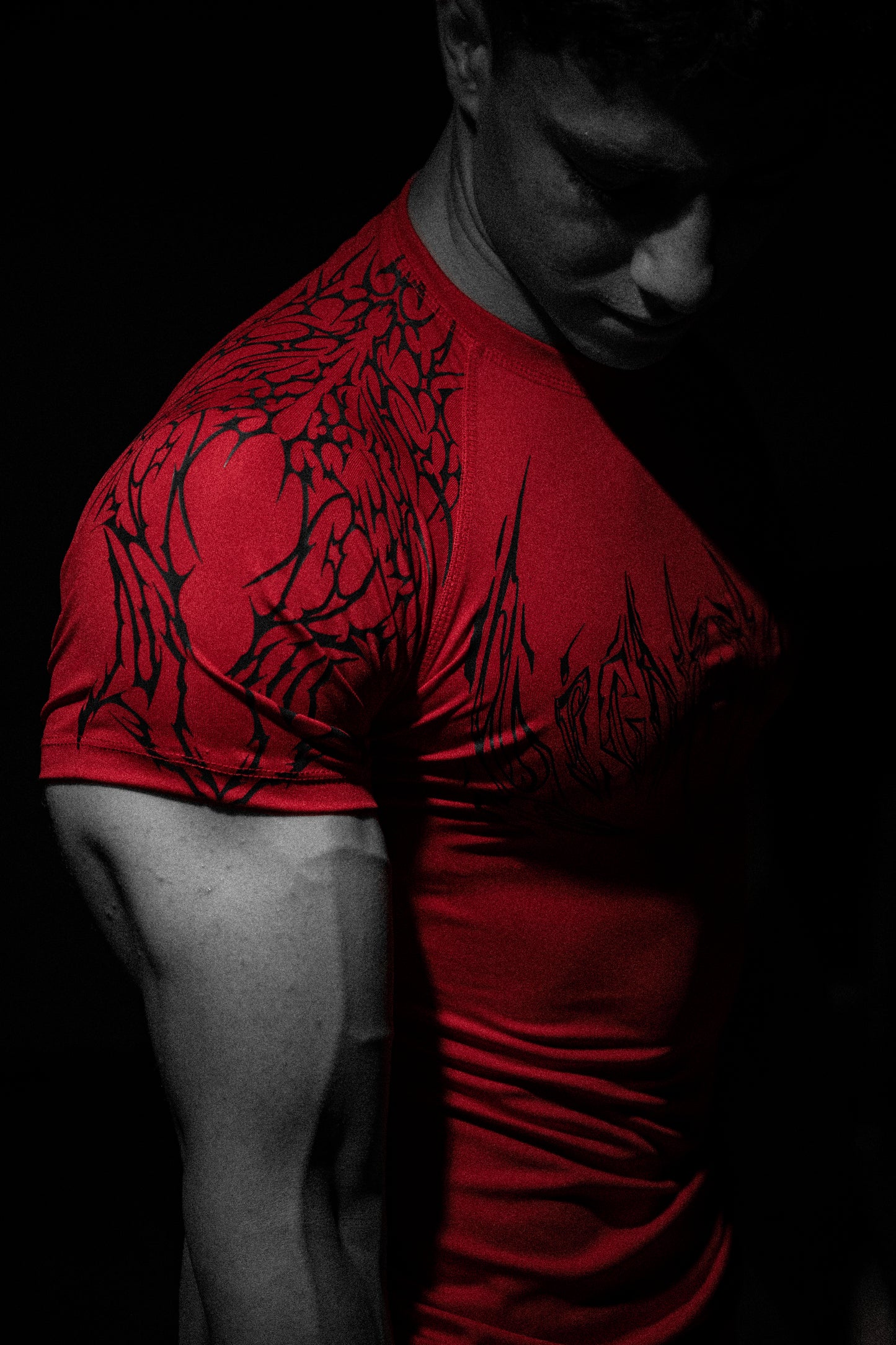 Crimson Red Compressıon t-shirt