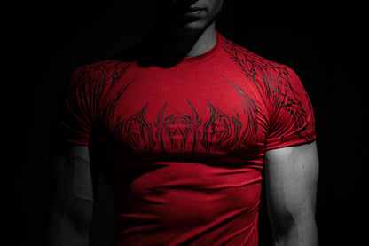 Crimson Red Compressıon t-shirt