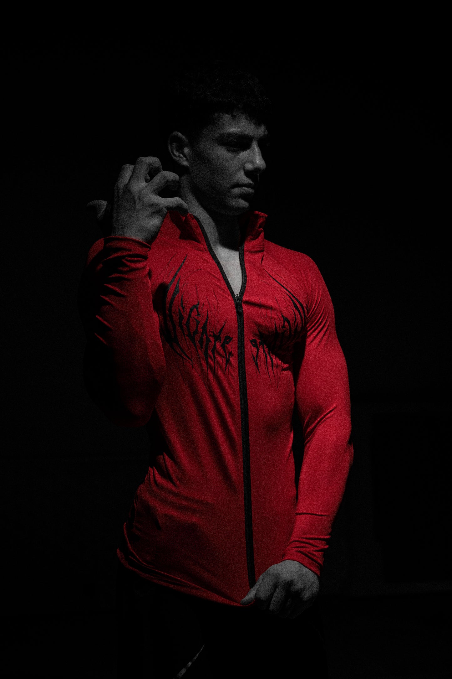 Crimson Mark Full zip-up Compressıon