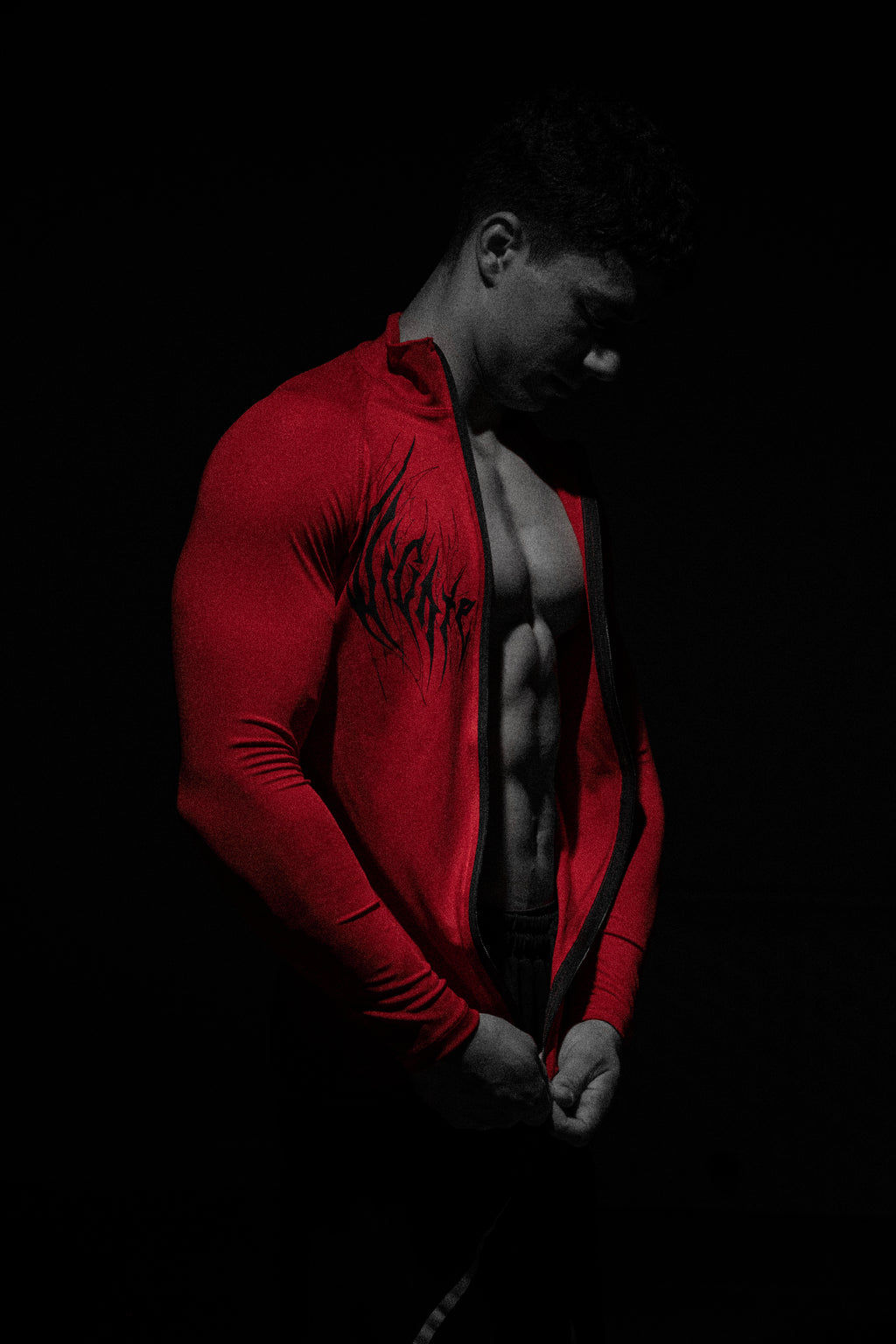 Crimson Mark Full zip-up Compressıon