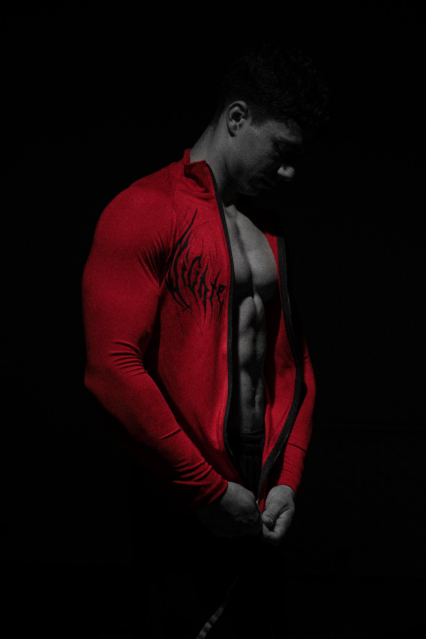 Crimson Mark Full zip-up Compressıon