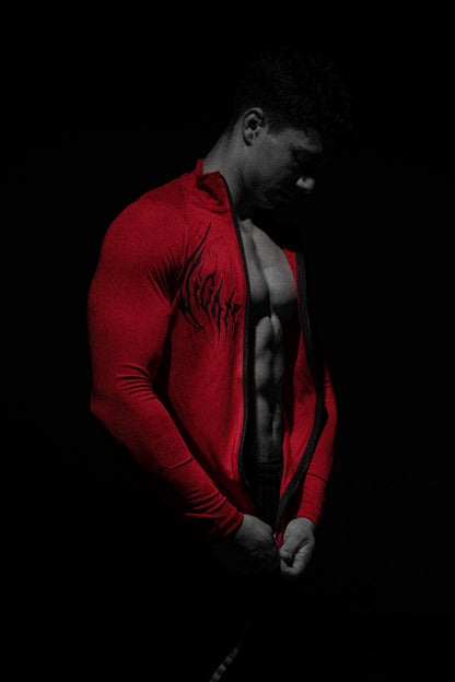 Crimson Mark Full zip-up Compressıon