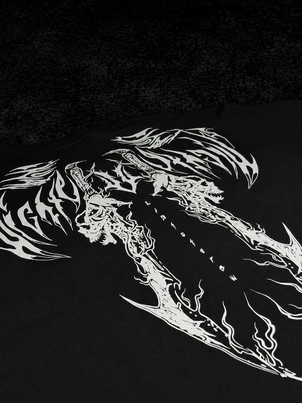 THE RETURN™ Void Mark Oversize T-shirt (Obsidyen)
