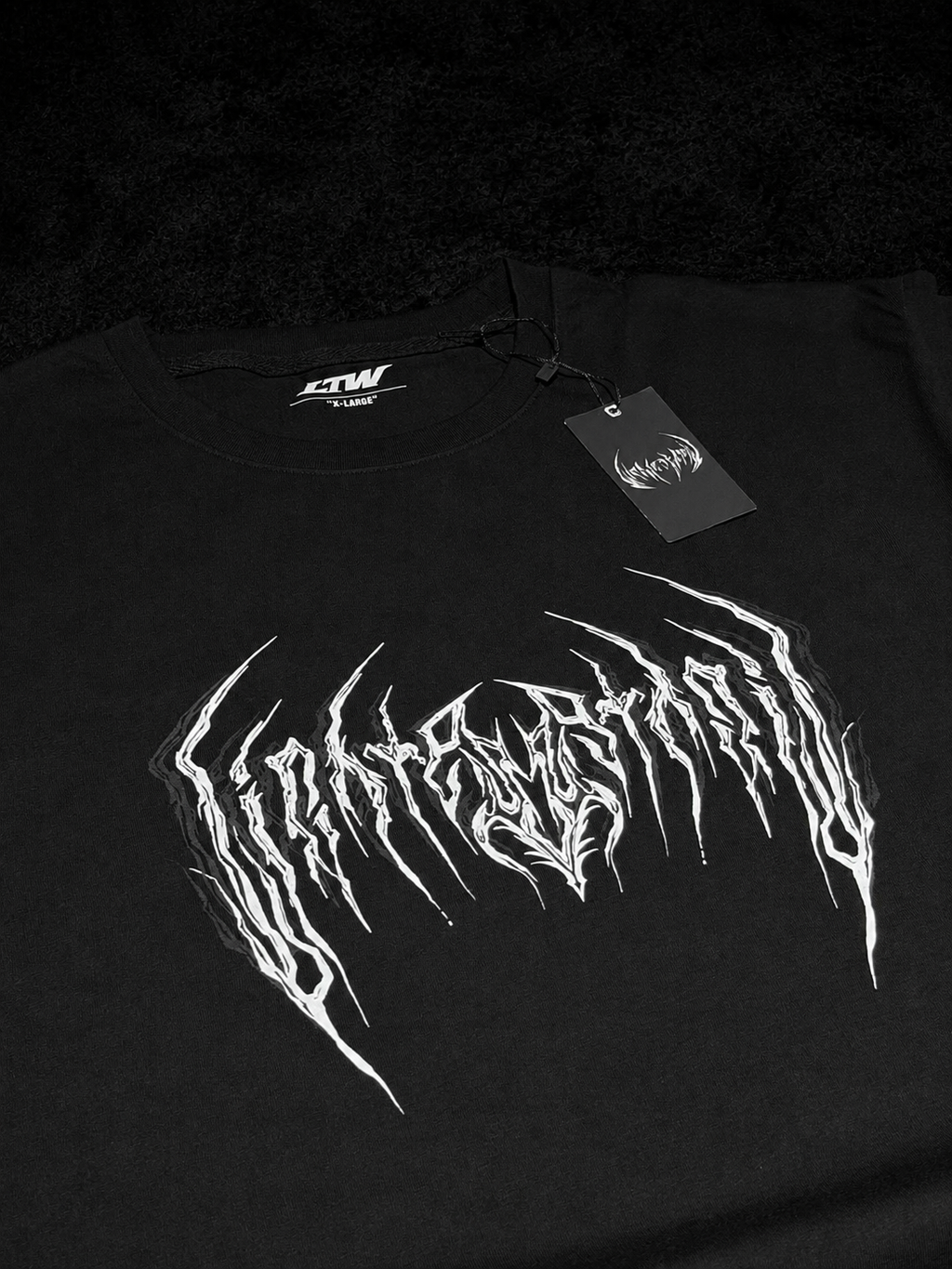 THE RETURN™ Void Mark Oversize T-shirt (Obsidyen)