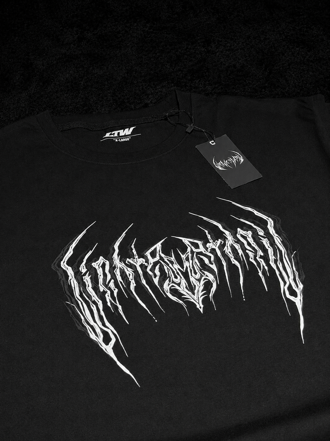 THE RETURN™ Void Mark Oversize T-shirt (Obsidyen)